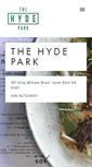 Mobile Screenshot of hydeparktavern.com.au